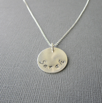 Namnhalsband i sterlingsilver 925, Namngivningspresent