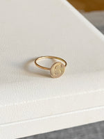 Ring med bokstav 14k gold filled