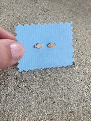 Minifisk örhängen sterling silver 925
