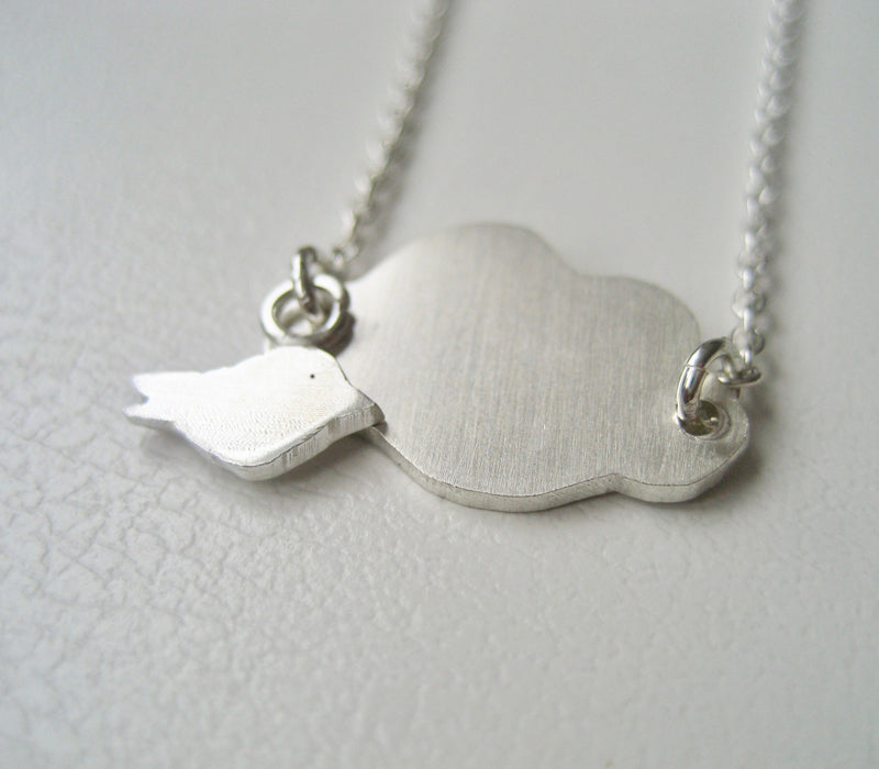 Halsband moln och stege Sterling silver
