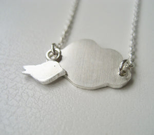 Halsband moln och stege Sterling silver