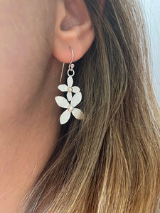 Örhängen hortensia blommor Sterling silver
