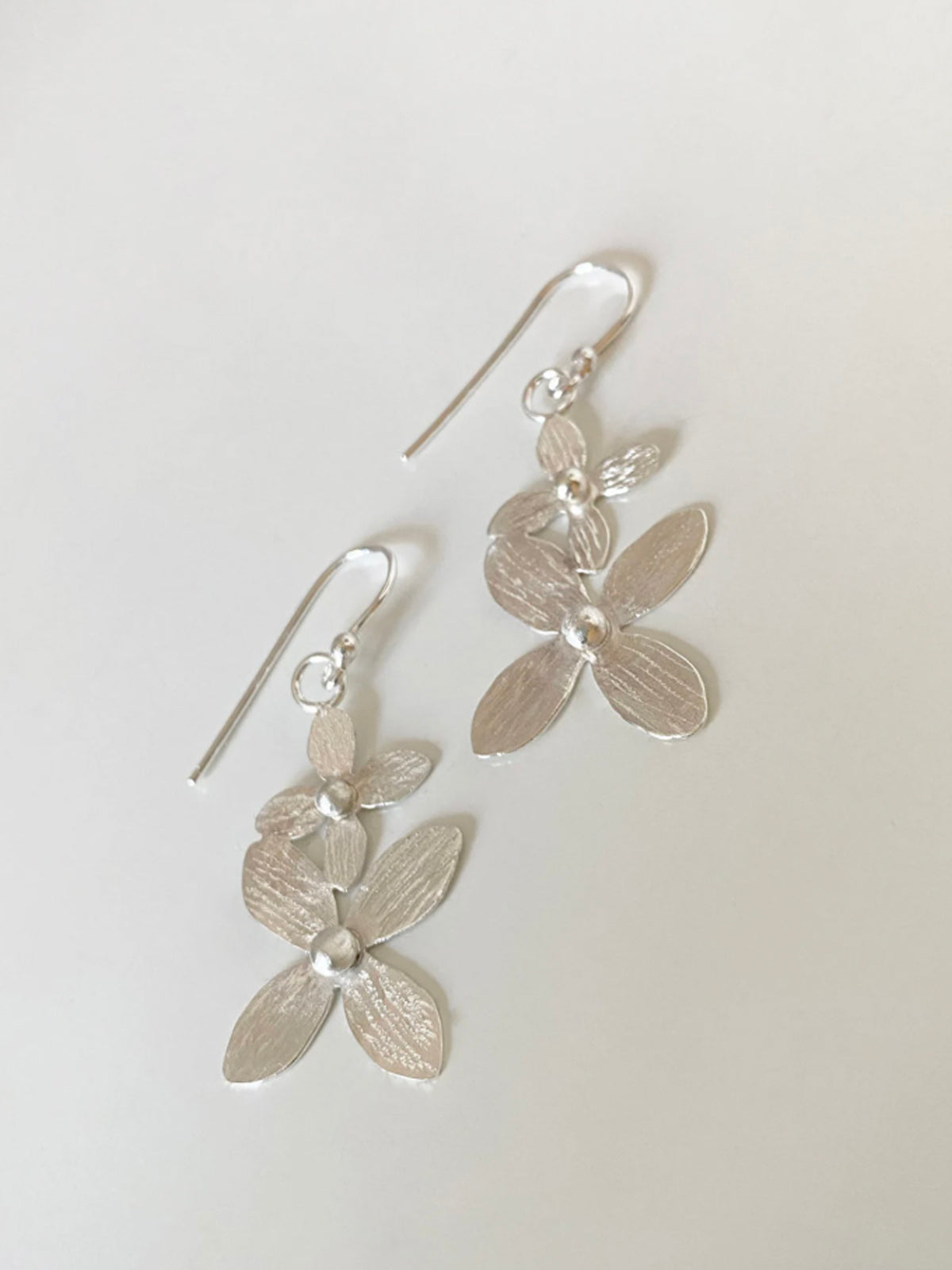Örhängen hortensia blommor Sterling silver