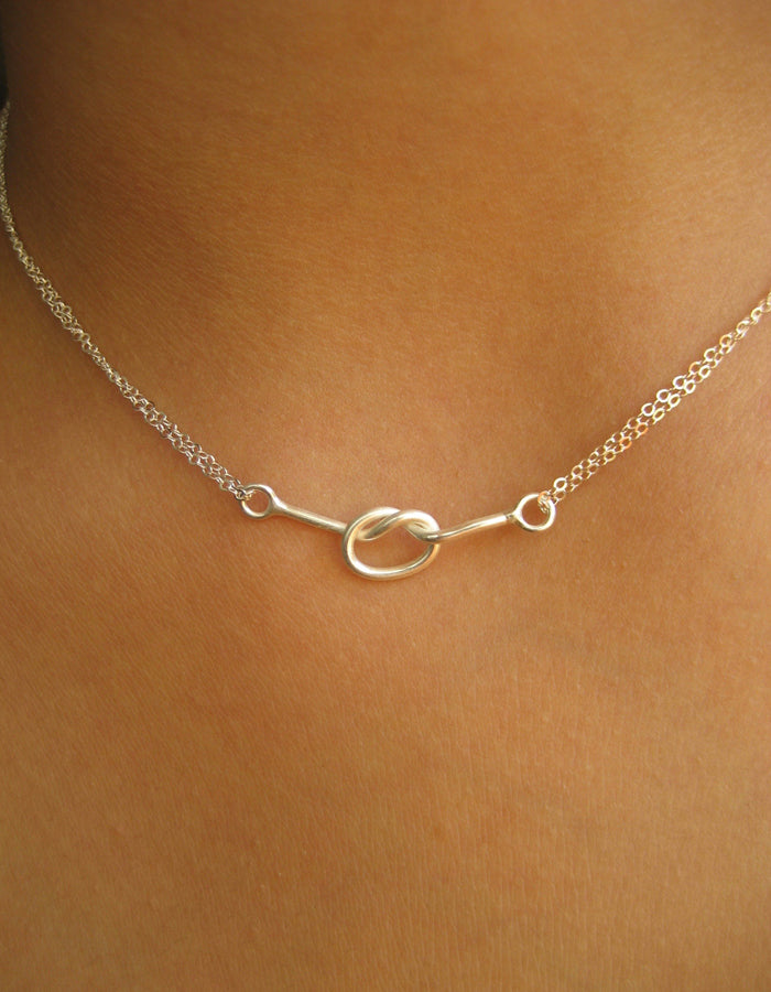 Kärleksknut halssmycke halsband knut evig kärlek Sterling silver