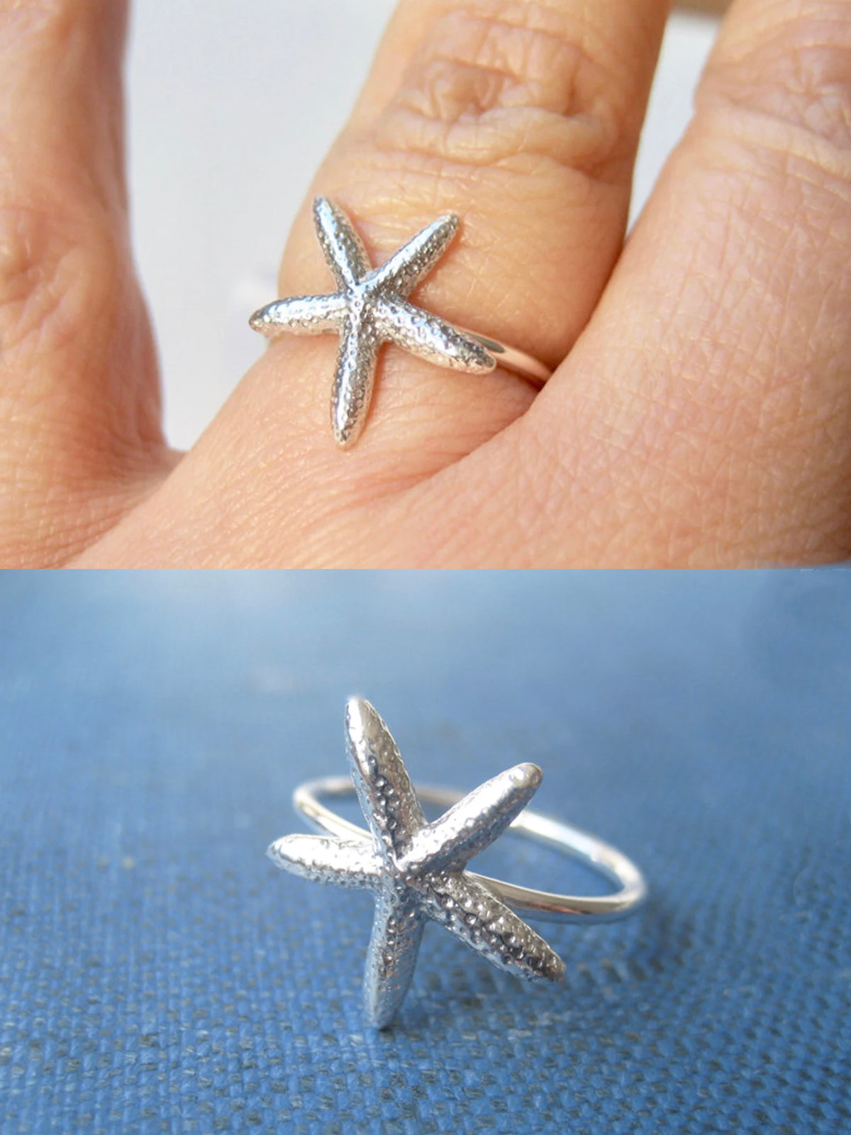 Sjöstjärna ring Sterling silver