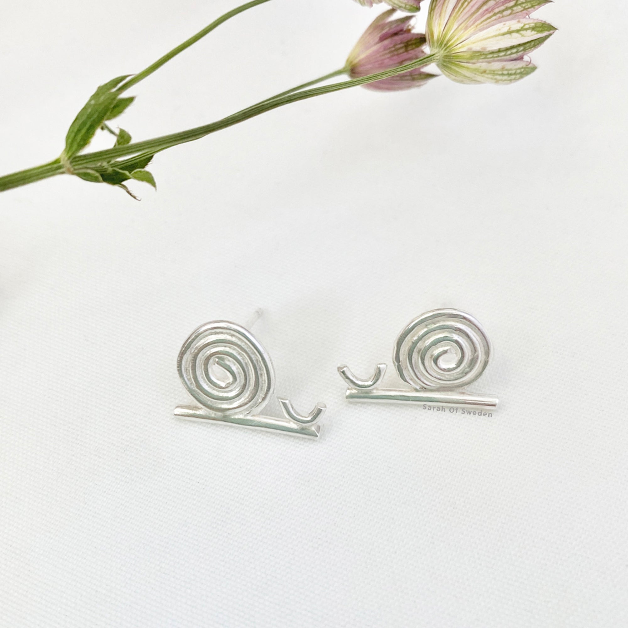 Snigel örhängen i stiftform Sterling silver 925