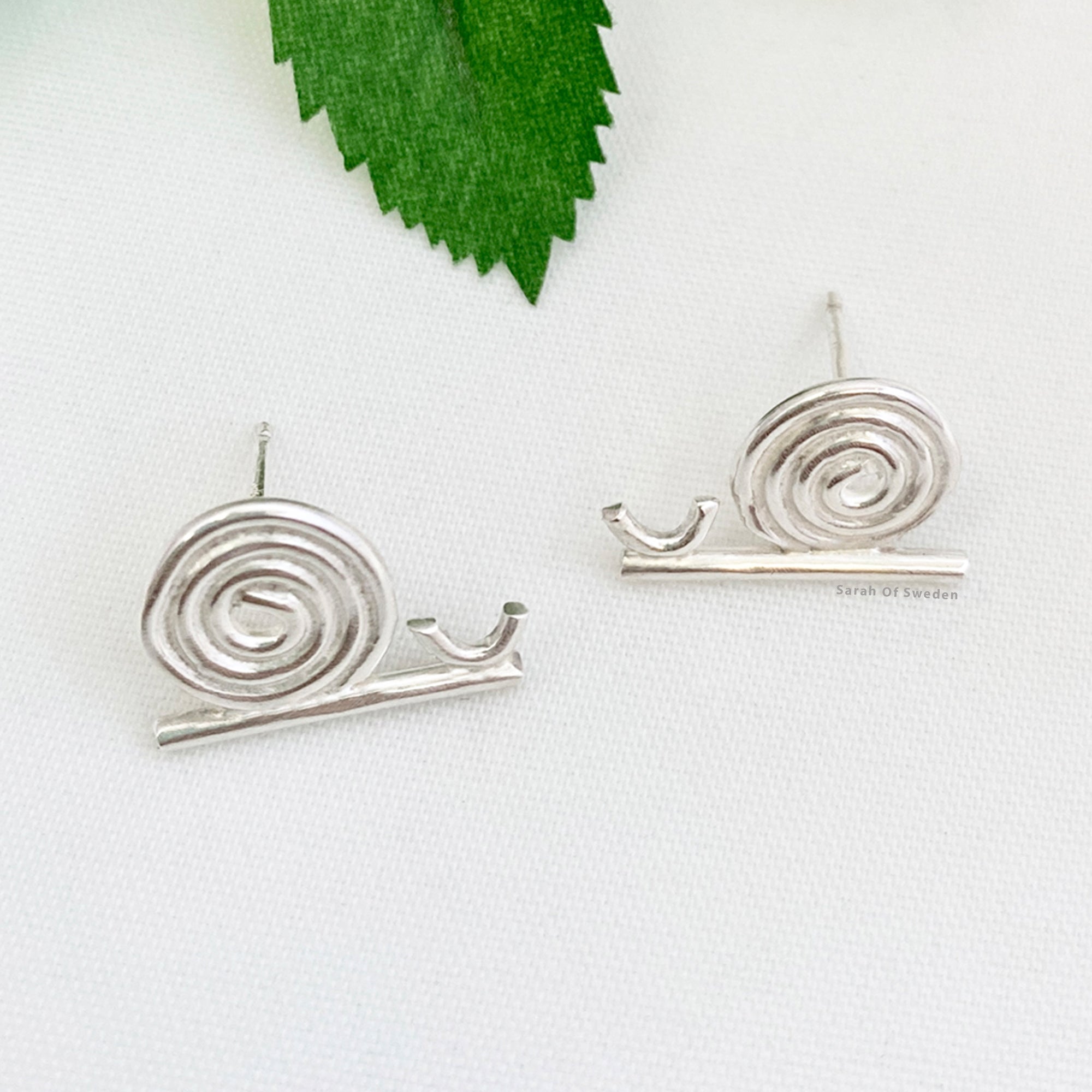 Snigel örhängen i stiftform Sterling silver 925