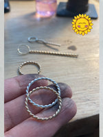 Tvinnad guldfylld ring twist ring silver 925 eller 14k gold filled