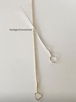 Tvinnad guldfylld ring twist ring silver 925 eller 14k gold filled