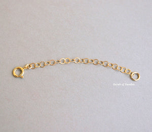 Förlängningsskedja till halsband armband och fotlänk, kedja i 14k gold filled