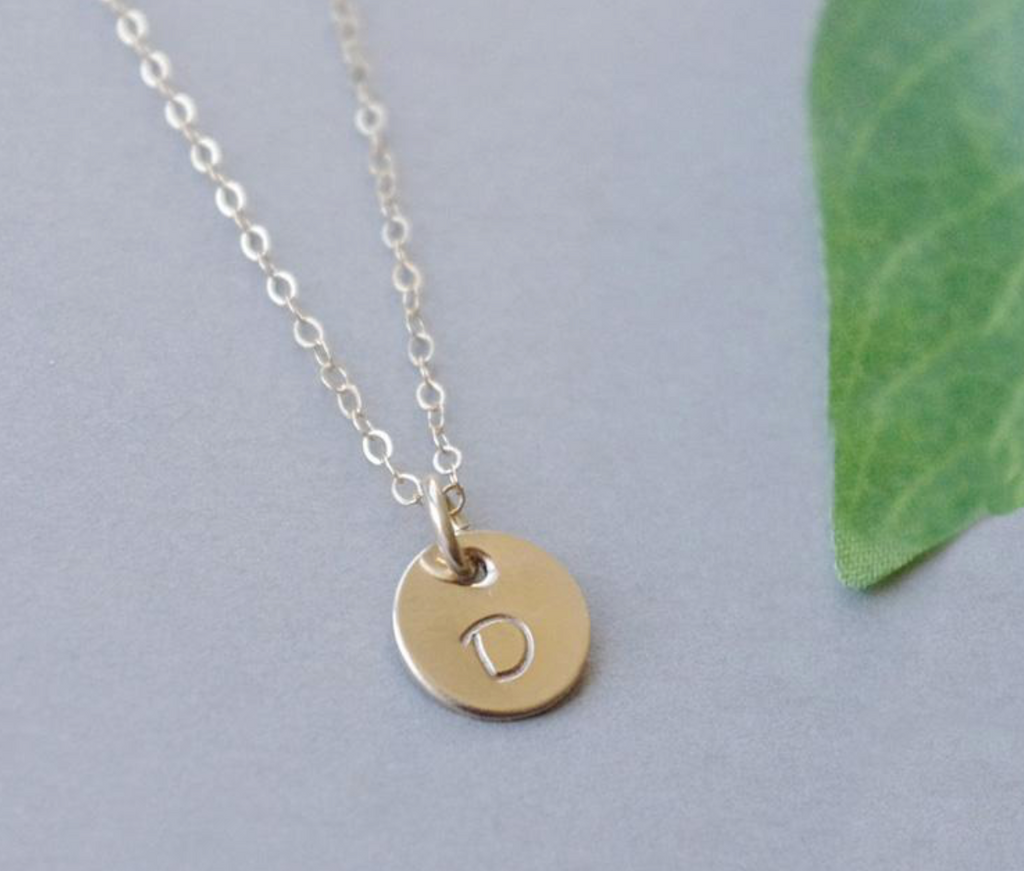 Halsband gold filled med tre brickor för Niels