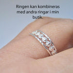 Tusensköna ring Sterlingsilver 925, Daisy blomma ring i äkta silver