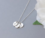 Halsband med bokstav Sterling silver, doppresent, födelsedagspresent