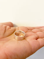 Bred ring i Sterling silver 925, unisex ring för honom och henne