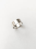 Bred ring i Sterling silver 925, unisex ring för honom och henne