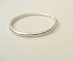 Tunn platt ring i Sterling silver 925