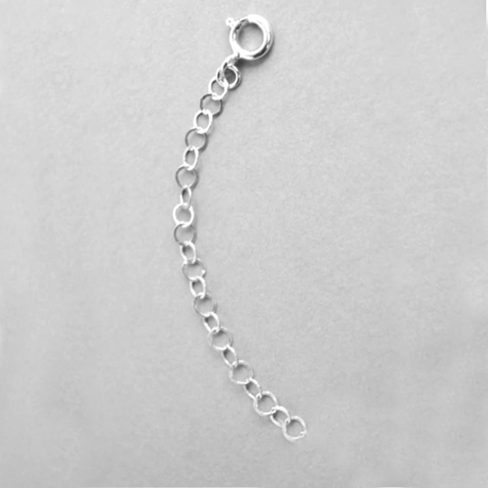 Förlängningsskedja till halsband armband och fotlänk, kedja i äkta silver 925