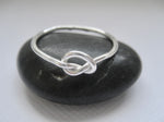 Love knot ring i sterling silver