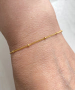 Kedja fotlänk/armband 14k guldfylld tunn kedja
