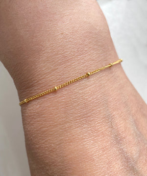 Kedja fotlänk/armband 14k guldfylld tunn kedja