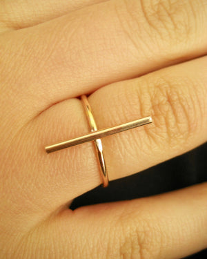 Bar ring guldfylld, Ring i 14k gold filled eller Sterlingsilver