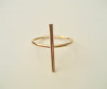 Bar ring i 14k gold filled eller Sterlingsilver