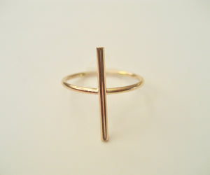 Bar ring i 14k gold filled eller Sterlingsilver