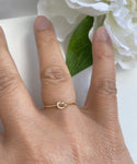 Love knot ring 14k gold filled, knut ring kärleksknut ring