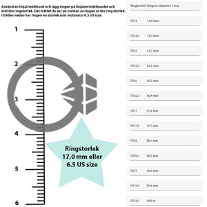 Hitta din ringstorlek, storleksguide för ringar, ring sizer