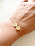 Armband med bokstav 14k gold filled