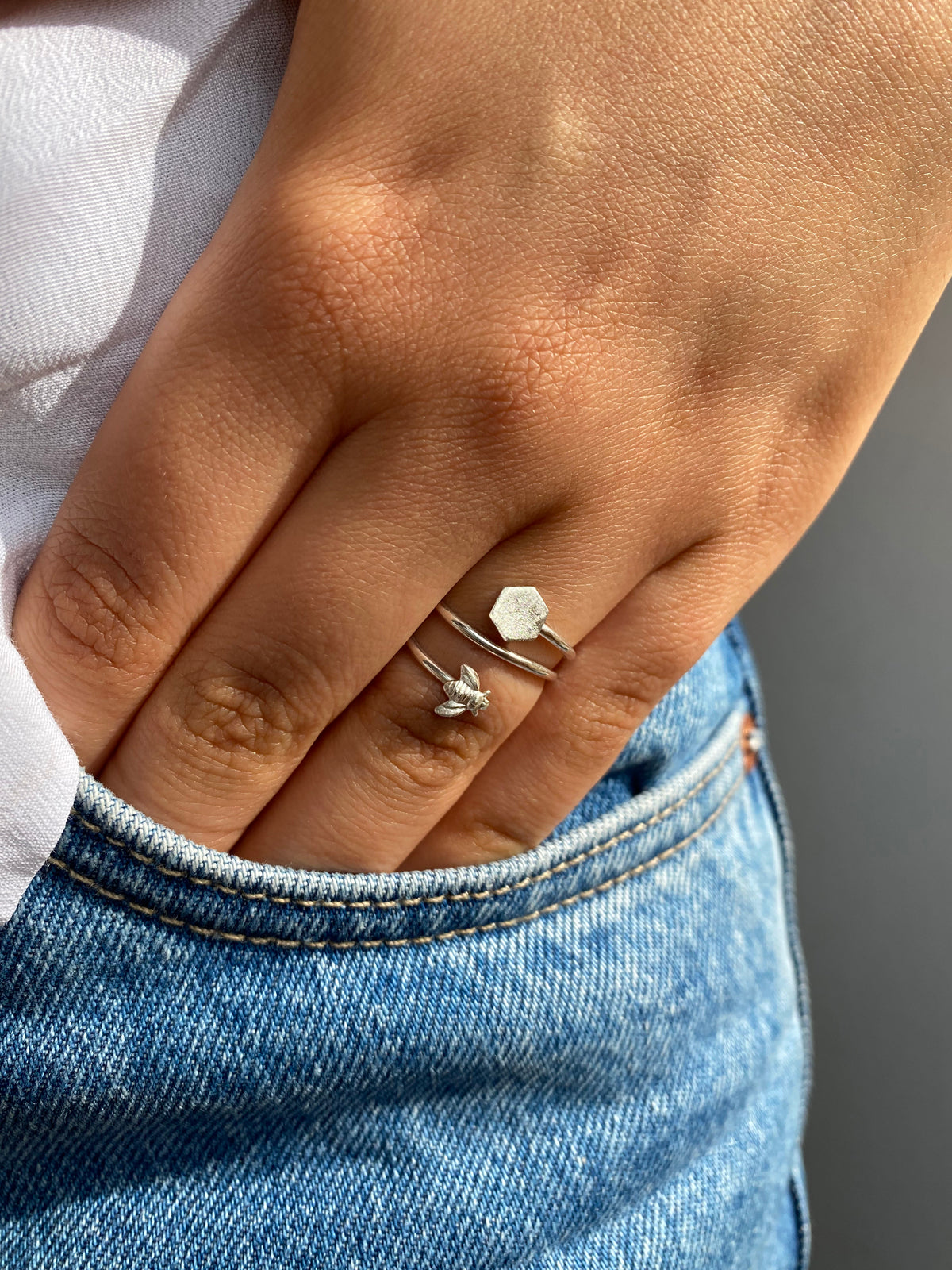 Queen Bi ring äkta silver
