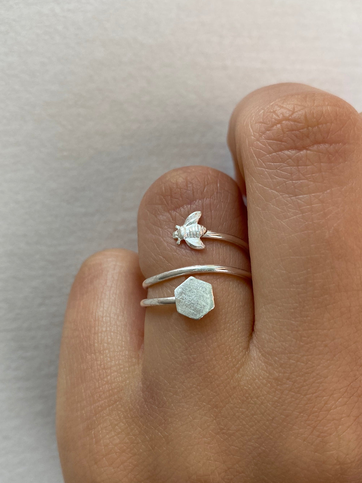 Queen Bi ring äkta silver