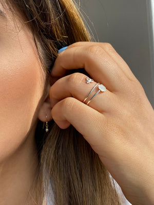 Queen Bi ring äkta silver