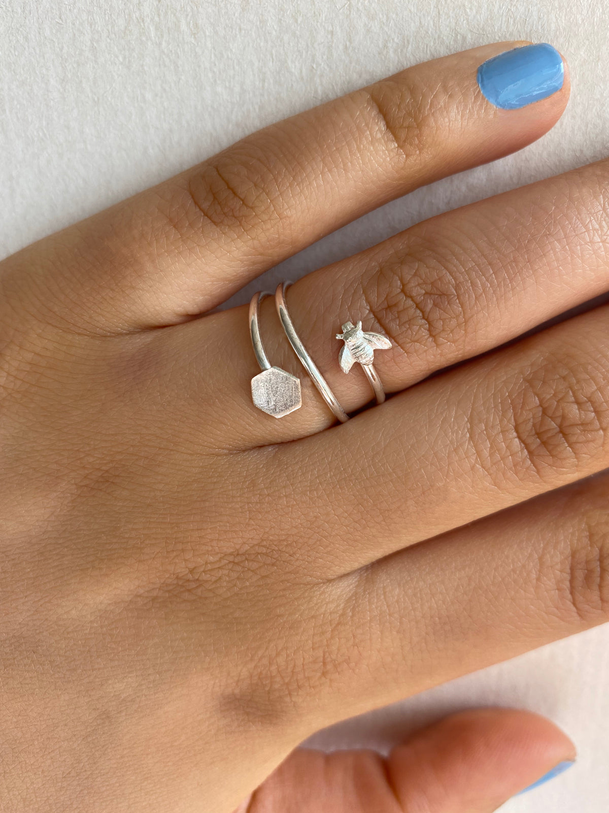 Queen Bi ring äkta silver