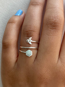 Queen Bi ring äkta silver