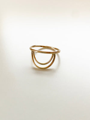 Ring regnbåge 14k gold filled, unisex ring