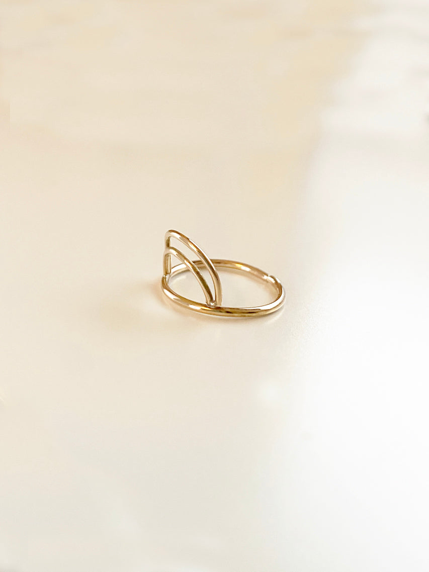 Ring regnbåge 14k gold filled, unisex ring