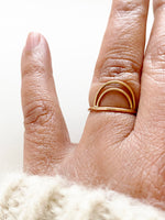 Ring regnbåge 14k gold filled, unisex ring