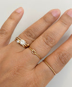 Love knot ring guldfylld, 14k gold filled knut ring kärleksknut ring