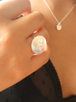 Svala stor rund ring Sterling silver 925
