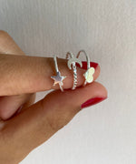 Ring hjärta Sterling silver 925, kärleksring, alla hjärtans dag