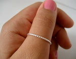 Snurrad ring Sterlingsilver, twist ring, tumring, unisex ring