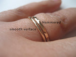 Förlovningsring, slät tunn ring i 14k gold filled, unisex ring