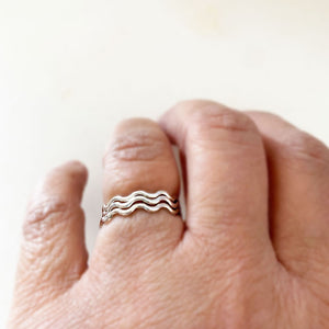 Vågig ring Sterling silver 925