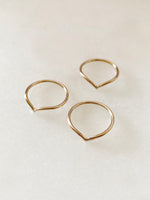 V-formad ring 14k gold filled, chevron ring, unisex ring