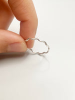 Vågig ring Sterling silver 925